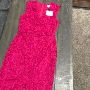 Pink evening dress